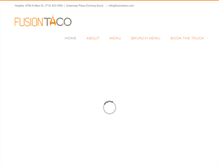 Tablet Screenshot of fusiontaco.com